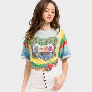 Alice + Olivia Grateful Dead Tie Dye Tee Shirt NWT